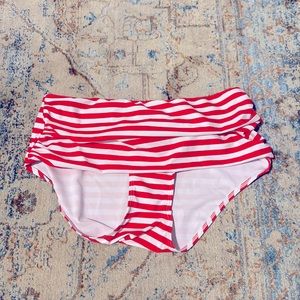 High Waisted Striped Bathing Suit Bottom